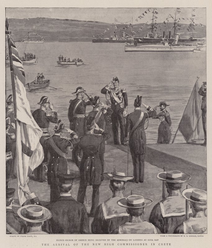 The Arrival of the New High Commissioner in Crete by Frank Dadd