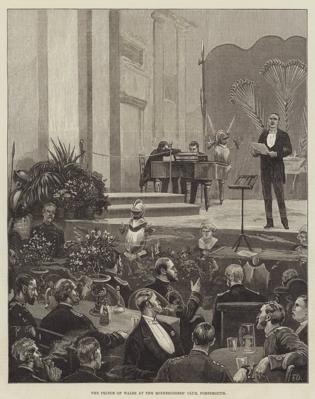 The Prince of Wales at the Minnesingers