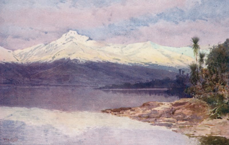 New Zealand: Diamond Lake by Frank H Wright