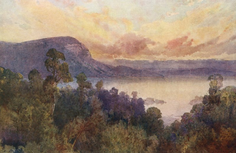 New Zealand: Lake Waikare-Moana by Frank H Wright