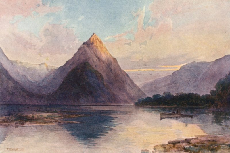 New Zealand: Mitre Peak by Frank H Wright