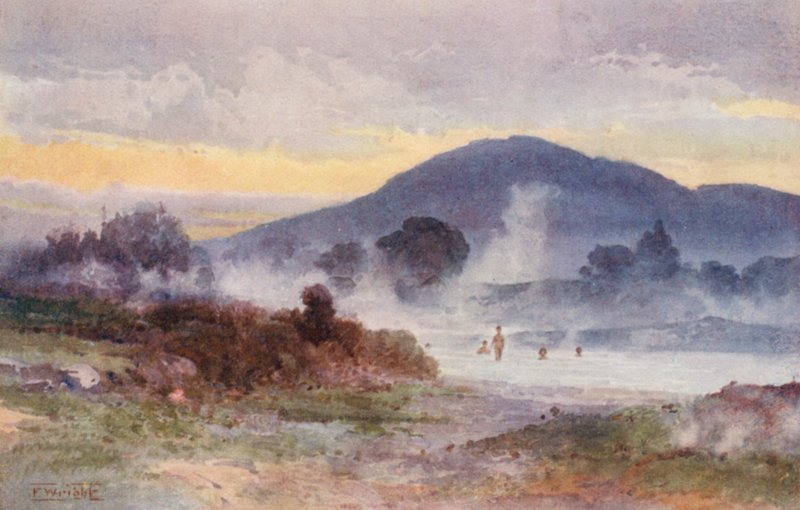 New Zealand: Ngongotaha Mountain by Frank H Wright