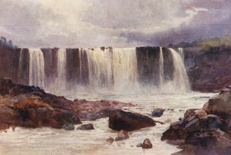 New Zealand: Wairua Falls by Frank H Wright