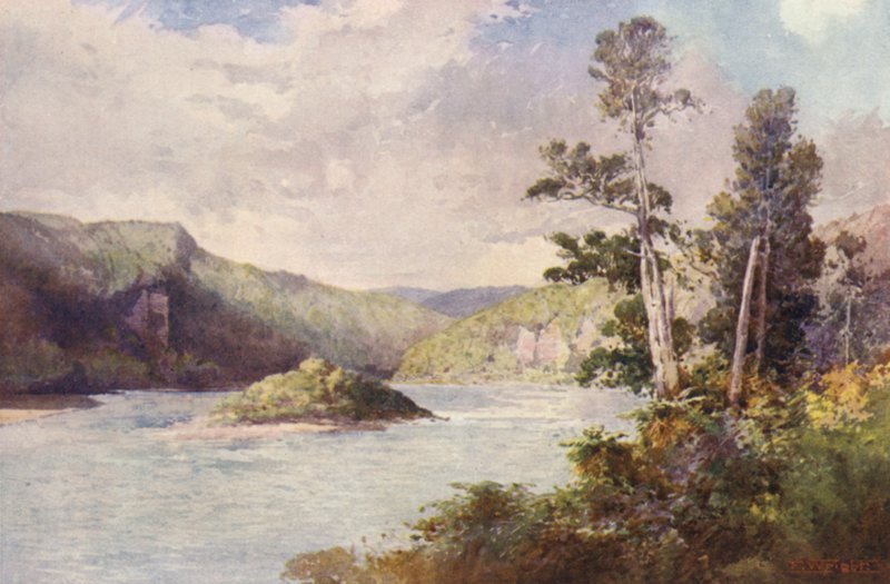 New Zealand: White Cliffs, Buller River by Frank H Wright