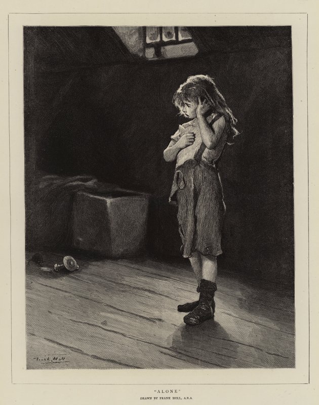 Alone by Frank Holl