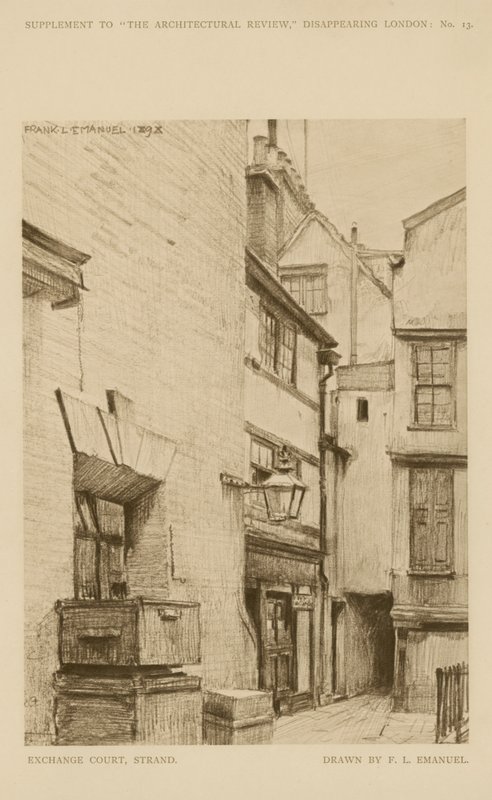Exchange Court on the Strand by Frank Lewis Emanuel