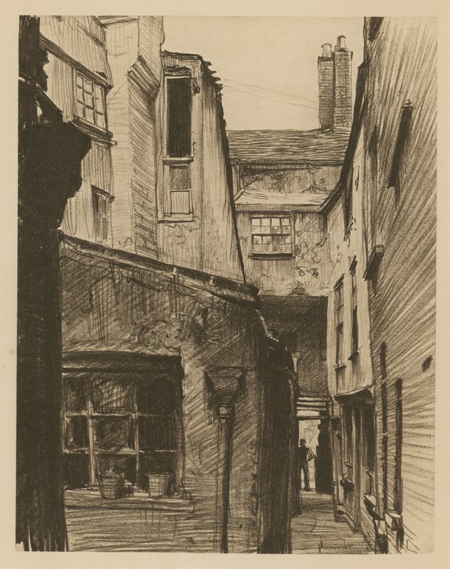 The Old Horse and Groom, back of Holborn Above Bars, London by Frank Lewis Emanuel