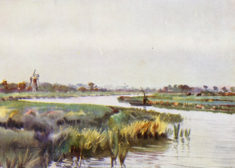 Norfolk Broads: Above Wayford Bridge on the Ant by Frank Southgate