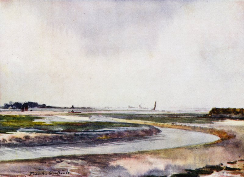 Norfolk Broads: Breydon, Low Water by Frank Southgate