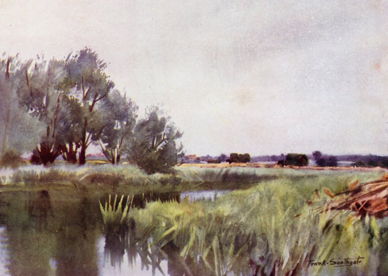 Norfolk Broads: Marsh Hay - Carting on the Yare by Frank Southgate