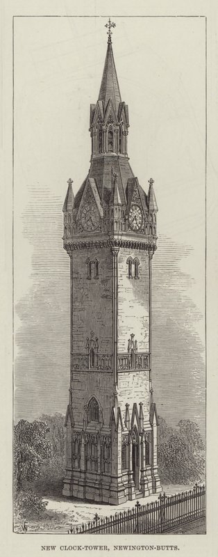 New Clock-Tower, Newington-Butts by Frank Watkins