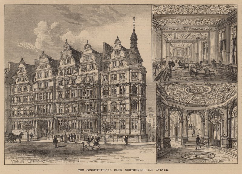 The Constitutional Club, Northumberland Avenue by Frank Watkins