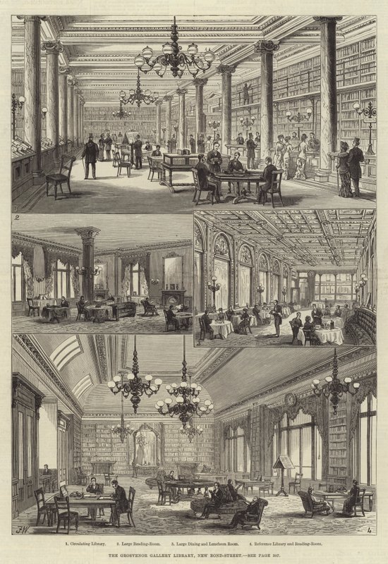 The Grosvenor Gallery Library, New Bond-Street by Frank Watkins
