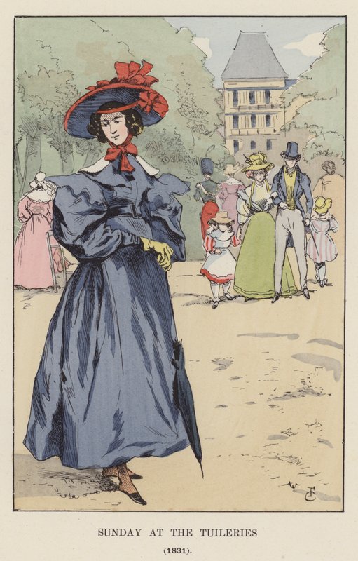 Sunday at the Tuileries, 1831 by François Courboin