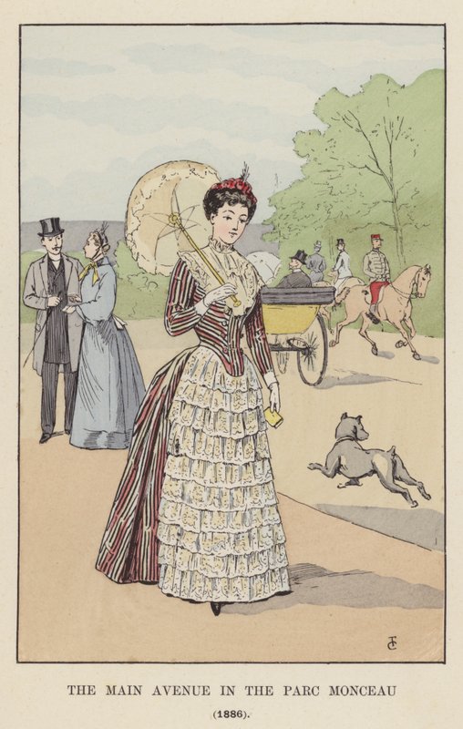 The Main Avenue in the Parc Monceau by François Courboin