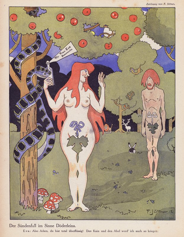 The Fall of Man by Franz Jüttner