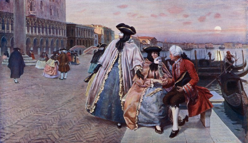 After the Ball, Venice by Franz Leo Ruben