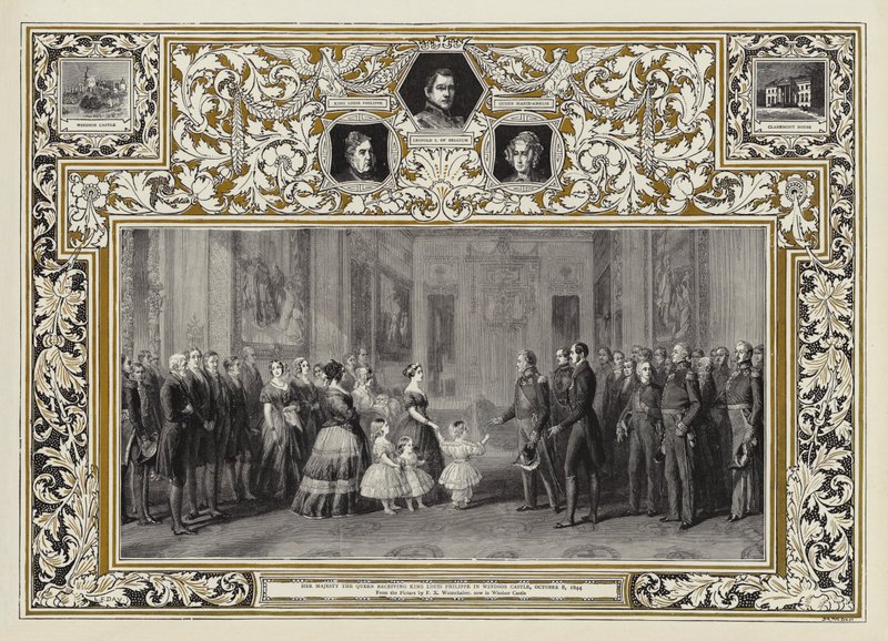 Her Majesty the Queen receiving King Louis Philippe in Windsor Castle, 8 October 1844 by Franz Xaver Winterhalter