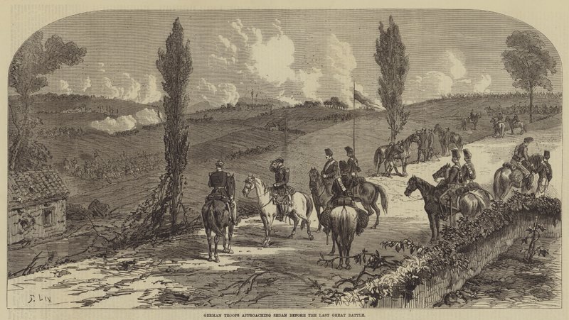 German Troops approaching Sedan before the Last Great Battle by Frederic Theodore Lix