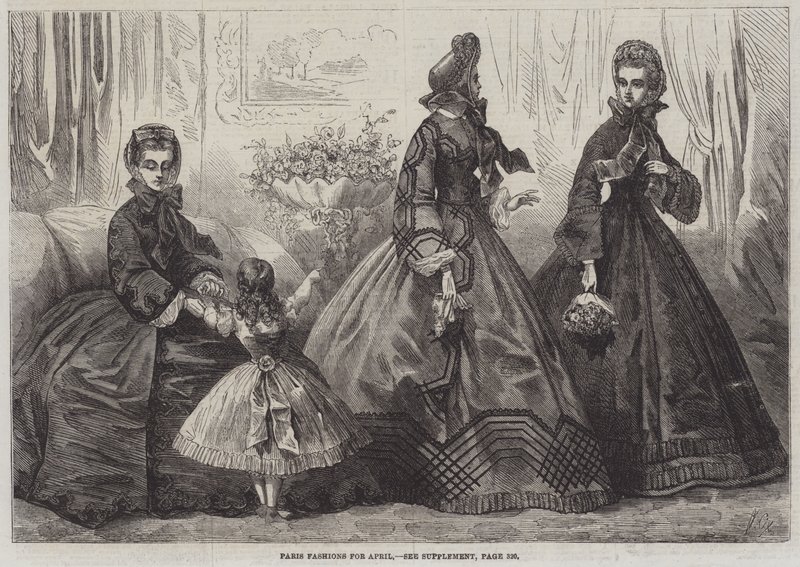 Paris Fashions for April by Frederic Theodore Lix
