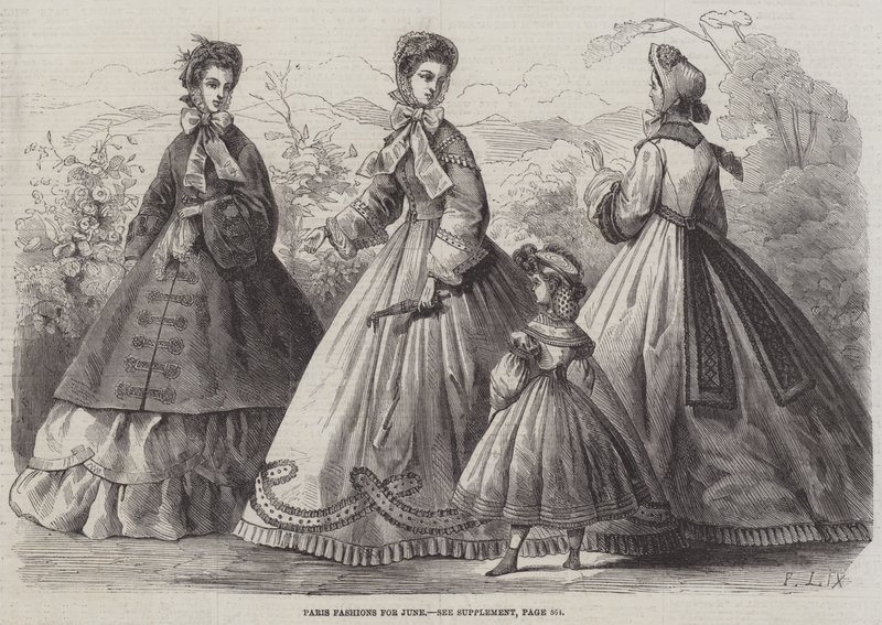 Paris Fashions for June by Frederic Theodore Lix
