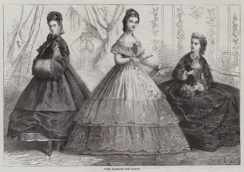 Paris Fashions for March by Frederic Theodore Lix