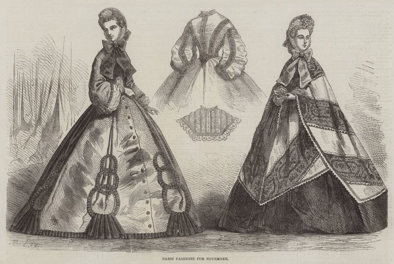 Paris Fashions for November by Frederic Theodore Lix