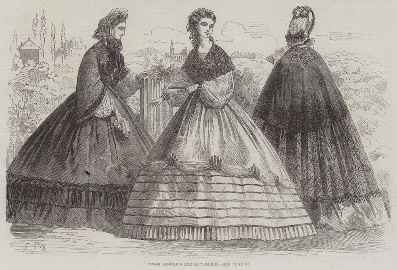 Paris Fashions for September by Frederic Theodore Lix