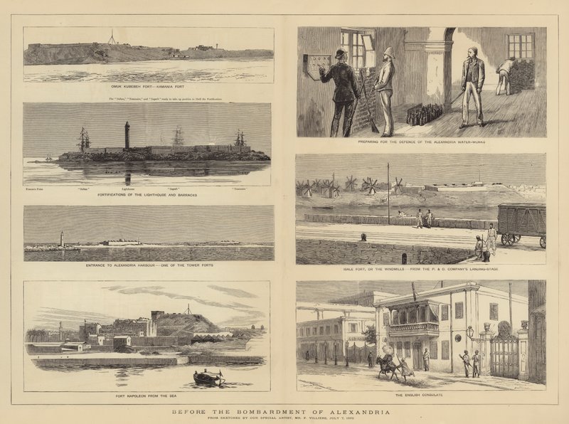 Before the Bombardment of Alexandria by Frederic Villiers