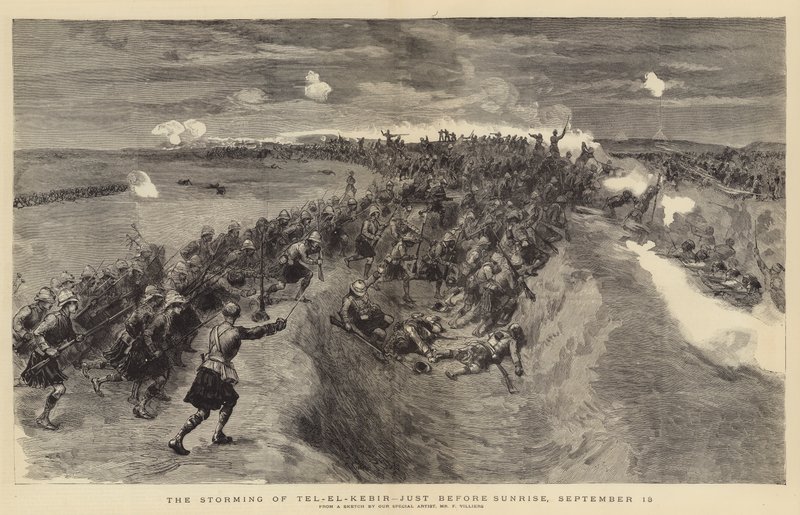 The Storming of Tel-el-Kebir, Just before Sunrise, 13 September by Frederic Villiers