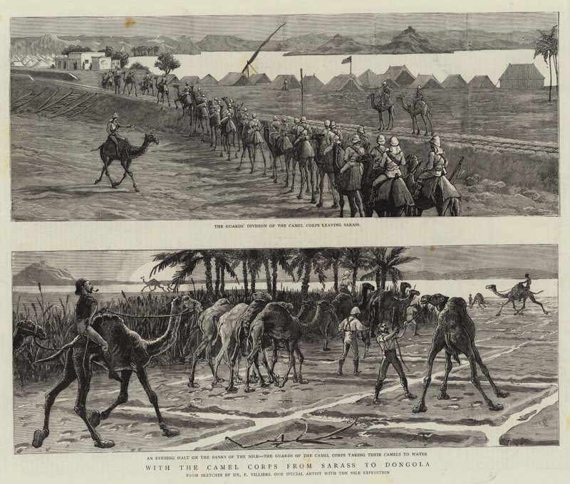 With the Camel Corps from Sarass to Dongola by Frederic Villiers