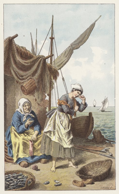 Mussel Fishing by Frederic Theodore (after) Lix