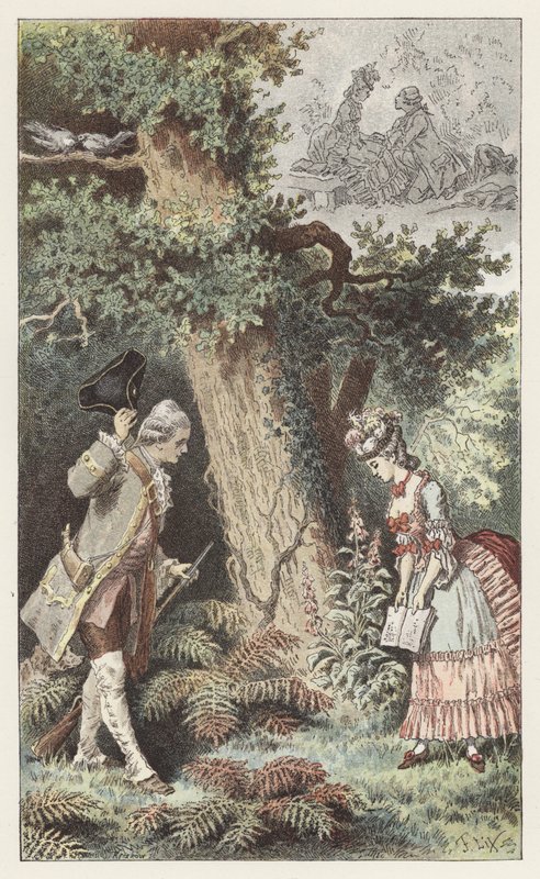 Allons dans ce petit bois charmant by Frederic Theodore (after) Lix