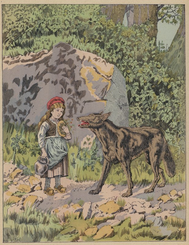 Little Red Riding Hood by Frederic Theodore (after) Lix