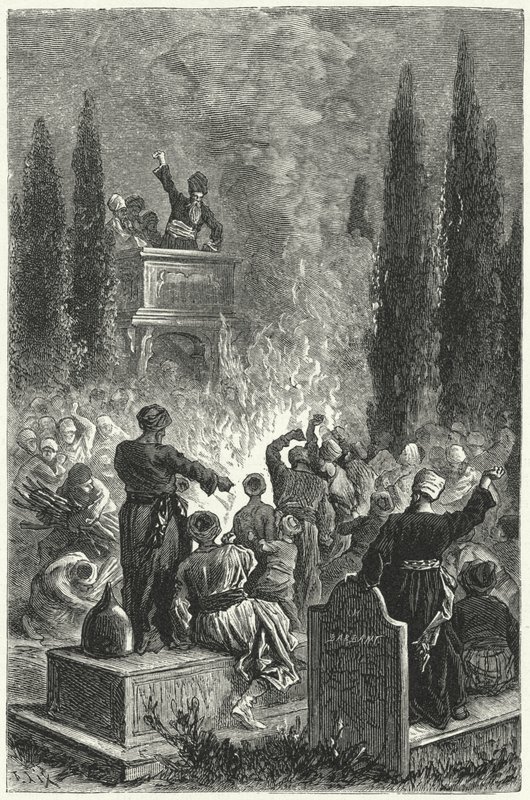 Meeting of the Ishmaelites (engraving) by Frederic Theodore (after) Lix