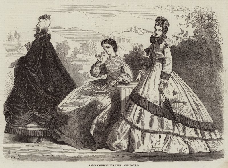 Paris Fashions for July by Frederic Theodore Lix