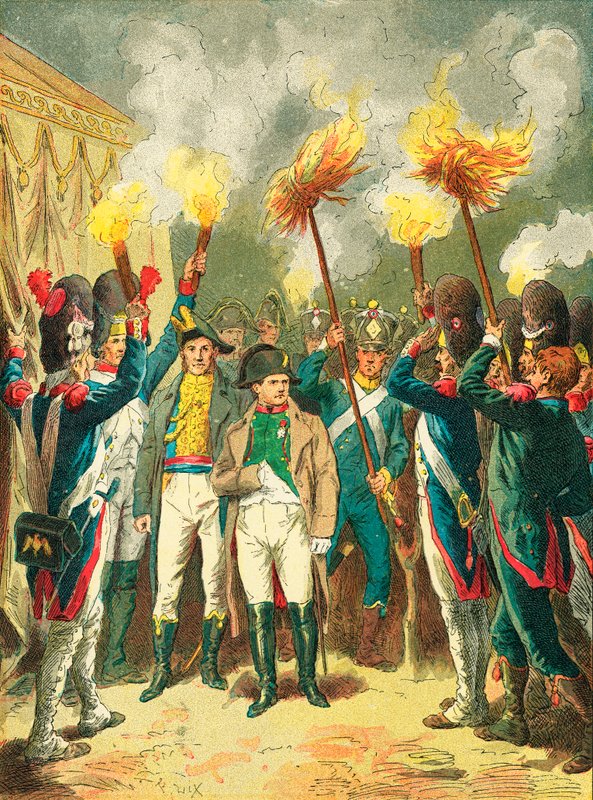 The Eve of the Battle of Austerlitz by Frederic Theodore Lix