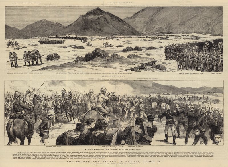 The Soudan, the Battle of Tamasi, 13 March by Frederic Villiers
