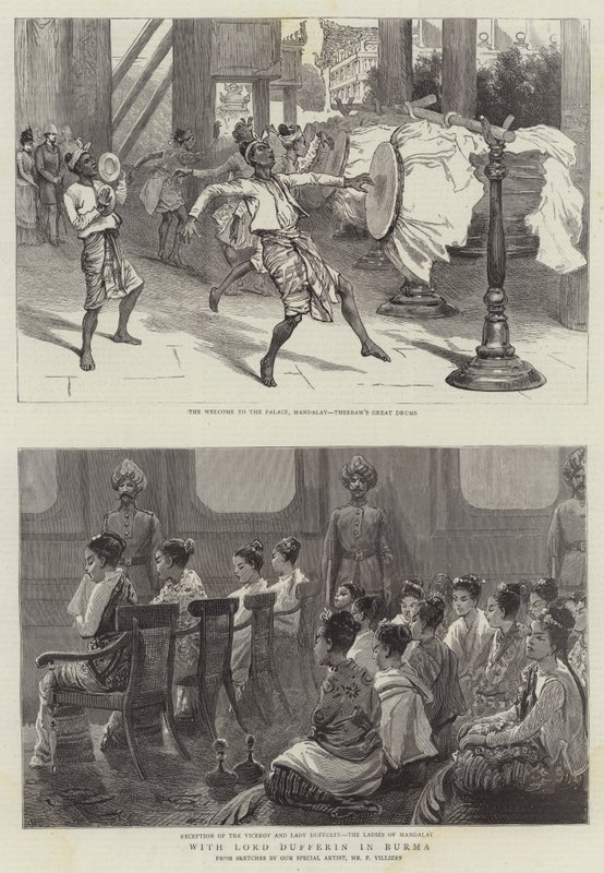 With Lord Dufferin in Burma by Frederic Villiers