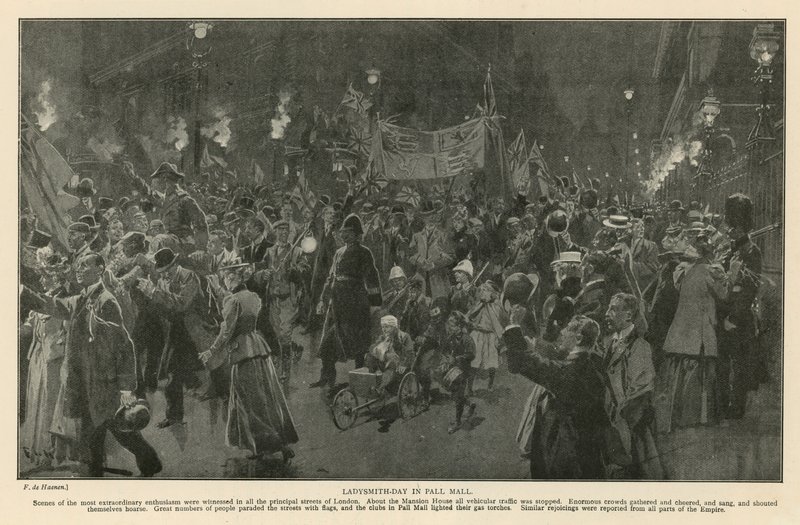 Ladysmith Day in Pall Mall by Frederic de Haenen