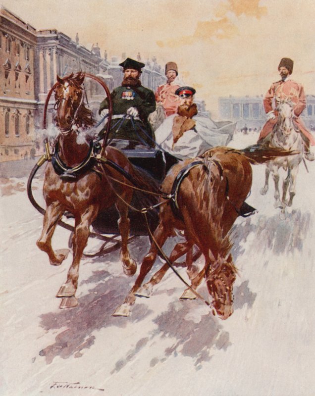 Sledging with the Pristyazhka, or Side-Horse by Frederic de Haenen