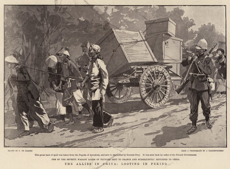 The Allies in China, Looting in Peking by Frederic de Haenen