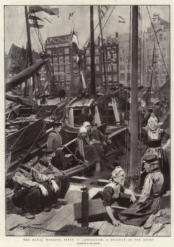 The Royal Wedding Fetes in Amsterdam, a Holiday in the Docks by Frederic de Haenen