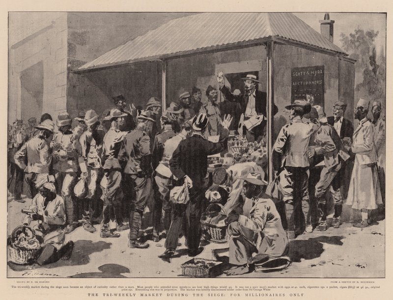 The Tri-Weekly Market during the Siege, for Millionaires Only by Frederic de Haenen