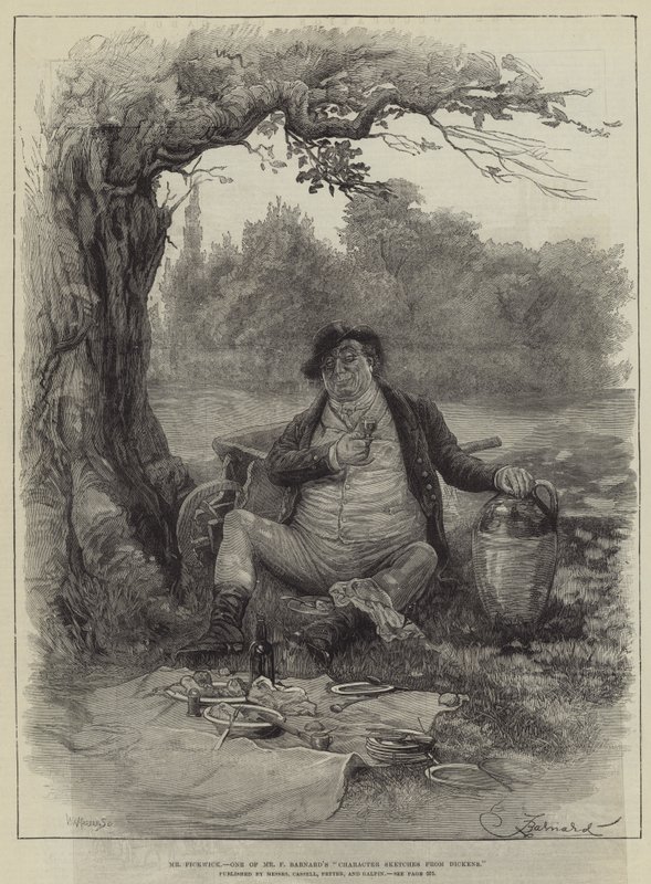Mr Pickwick by Frederick Barnard