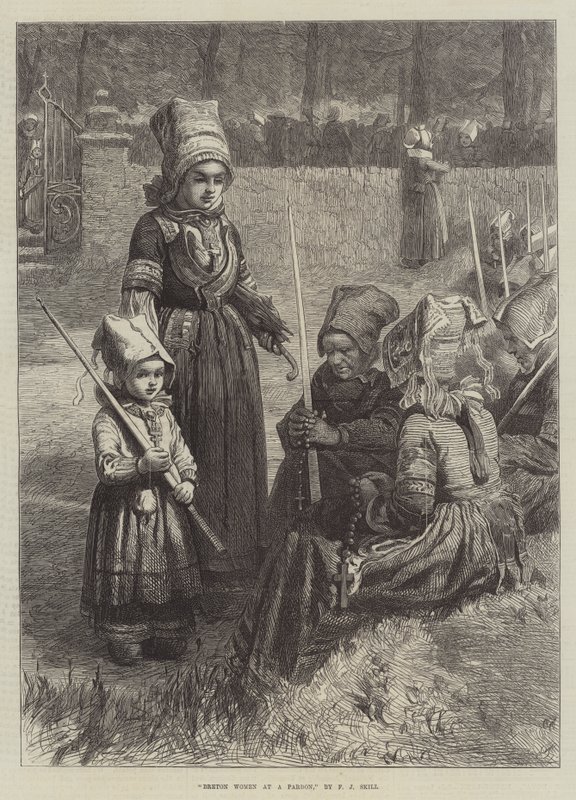 Breton Women at a Pardon by Frederick John Skill