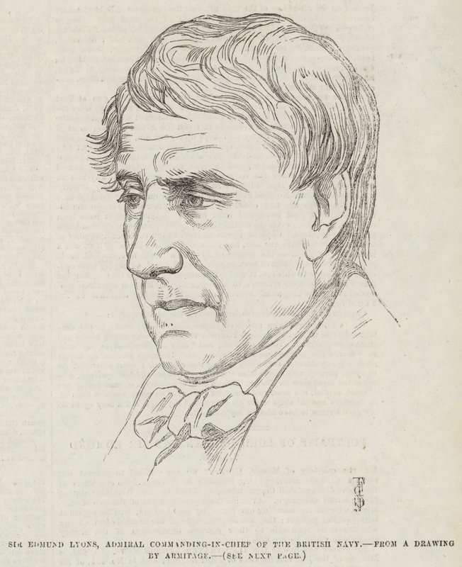 Sir Edmund Lyons, Admiral Commanding-in-Chief of the British Navy by Frederick John Skill