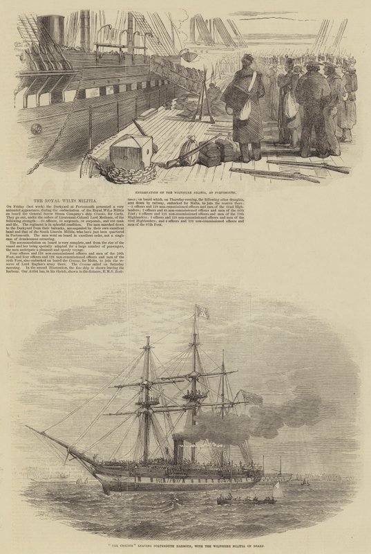 The Royal Wilts Militia by Frederick John Skill