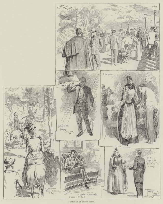 Sketches at Monte Carlo by Frederick Pegram