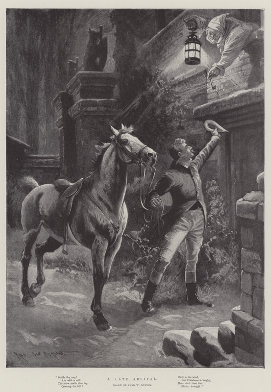A Late Arrival by Frederick William Burton